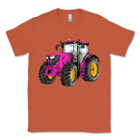 Copper western farm tractor pink Classic Tee - Artiststas