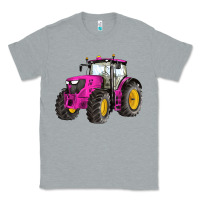 Heather Grey western farm tractor pink Classic Tee - Artiststas