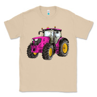 Mushroom western farm tractor pink Classic Tee - Artiststas