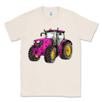 Natural western farm tractor pink Classic Tee - Artiststas