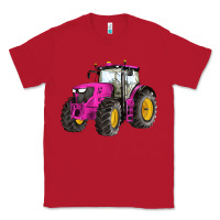 Red western farm tractor pink Classic Tee - Artiststas