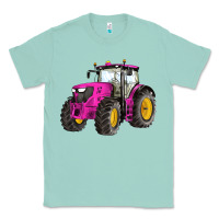 Seafoam western farm tractor pink Classic Tee - Artiststas