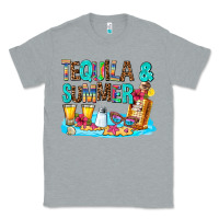 Heather Grey tequila and summmer Classic Tee - AdoDesignShop