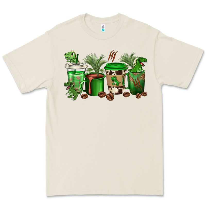 T  Rex Coffee Cups Premium Tee by texasbilliewilder | Teevron