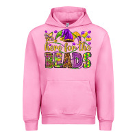 Fuchsia Pink Here for the beads Urban Hoodie - HowdyJamesFarm