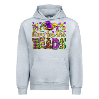Heather Grey Here for the beads Urban Hoodie - HowdyJamesFarm