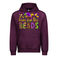 Mauve Wine Here for the beads Urban Hoodie - HowdyJamesFarm