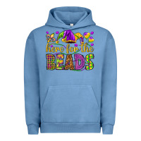 Pigment Pebble Blue Here for the beads Urban Hoodie - HowdyJamesFarm