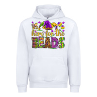 White Here for the beads Urban Hoodie - HowdyJamesFarm