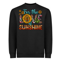 Black for the love of sunshine sunflower our lady of guadalupe Heavyweight Sweatshirt - JahusDesignShop