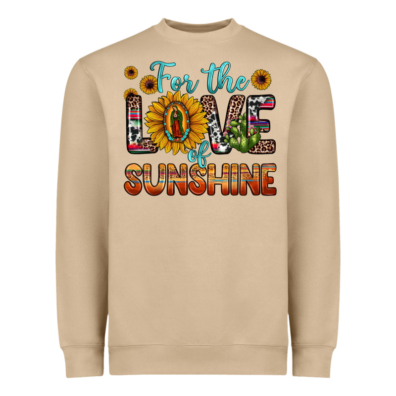For The Love Of Sunshine Sunflower Our Lady Of Guadalupe Heavyweight Sweatshirt by JahusDesignShop | Teevron