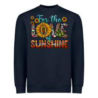 Navy for the love of sunshine sunflower our lady of guadalupe Heavyweight Sweatshirt - JahusDesignShop