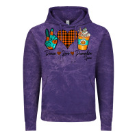 Cloud Purple Peace Love Pumpkin Spice Vintage Hoodie - CowhideDigitalArt