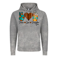 Cloud Rock Peace Love Pumpkin Spice Vintage Hoodie - CowhideDigitalArt