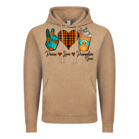 Vintage Coffee Peace Love Pumpkin Spice Vintage Hoodie - CowhideDigitalArt