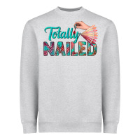 Heather Grey totally nailed bbs Heavyweight Sweatshirt - BundleAndBundleShop