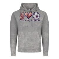 Cloud Rock peace love soccer Vintage Hoodie - JahusDesignShop