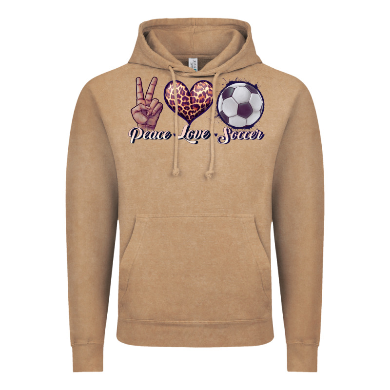 Peace Love Soccer Vintage Hoodie by JahusDesignShop | Teevron