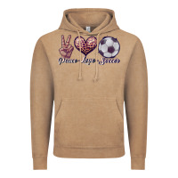 Vintage Coffee peace love soccer Vintage Hoodie - JahusDesignShop