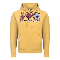 Vintage Mustard peace love soccer Vintage Hoodie - JahusDesignShop