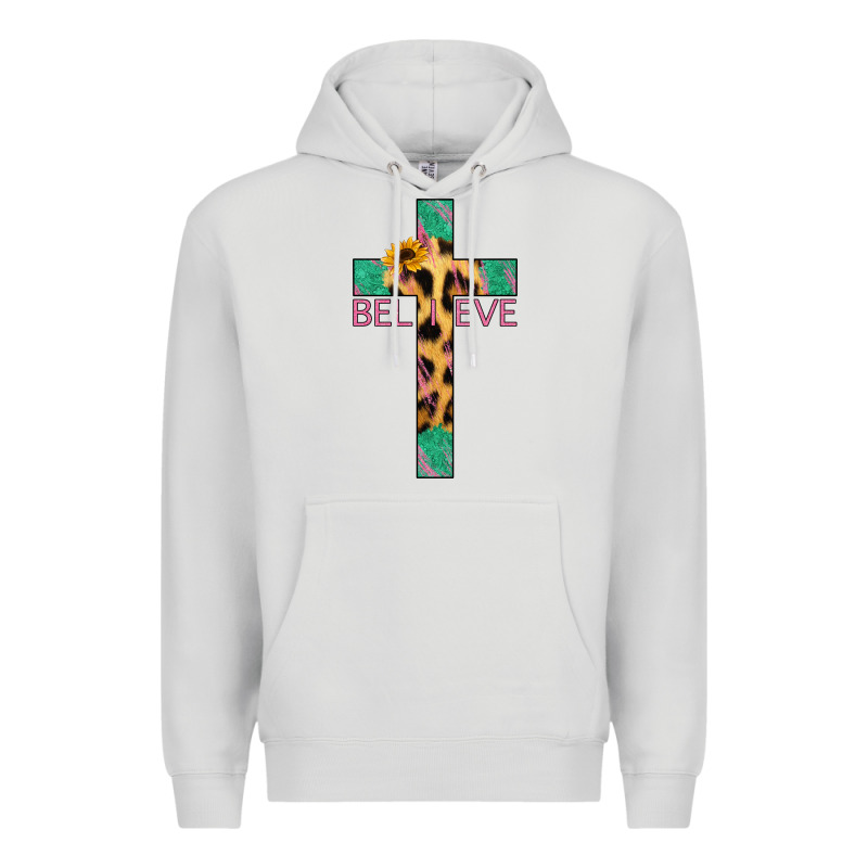 Believe Cross Premium Hoodie by Bettercallsaul | Teevron
