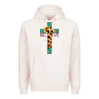 Pale Pink Believe Cross Premium Hoodie - Bettercallsaul
