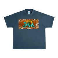 Midnight Navy jesus Urban Heavy Tee - JahusDesignShop