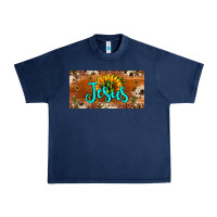 Navy jesus Urban Heavy Tee - JahusDesignShop