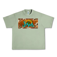 Oil Green jesus Urban Heavy Tee - JahusDesignShop
