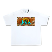 White jesus Urban Heavy Tee - JahusDesignShop