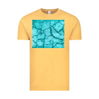 Vintage Mustard turquoise glitter Vintage Tee - JahusDesignShop
