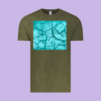 Turquoise Glitter Vintage Tee Designed By Jahusdesignshop