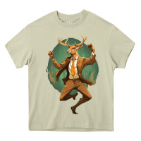 Mossy happy deer Heavy Core Tee - Unal Design