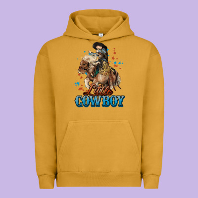 Little Cowboy Midilli Horse Kid Boy Urban Hoodie Designed By Howdyjamesfarm