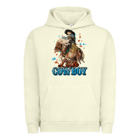 Pigment Pistachio Little Cowboy Midilli Horse kid boy Urban Hoodie - HowdyJamesFarm