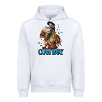 White Little Cowboy Midilli Horse kid boy Urban Hoodie - HowdyJamesFarm