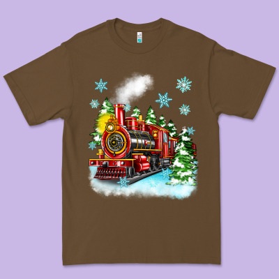 Christmas Polar Express Premium Tee Designed By Zillion Design Studio