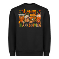 Black western happy thanksgiving bbs Heavyweight Sweatshirt - BundleAndBundleShop