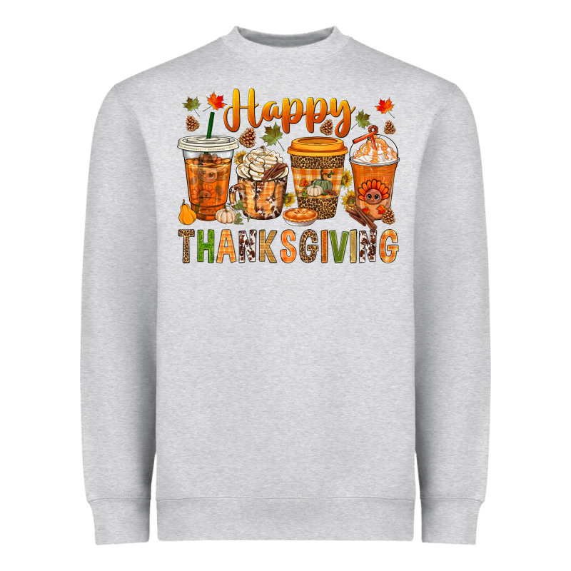 Western Happy Thanksgiving Bbs Heavyweight Sweatshirt by BundleAndBundleShop | Teevron