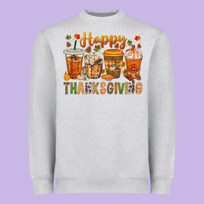 Western Happy Thanksgiving Bbs Heavyweight Sweatshirt Designed By Bundleandbundleshop