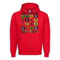Red what we learn from black history Zipper Hoodie - MaliasSmallBusiness