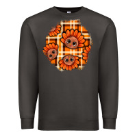Smoke Thanksgiving Turkey With Tartan Patch Premium Sweatshirt - BundleAndBundleShop