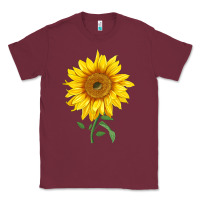 Burgundy Bambino Sunflower Classic Tee - LillyAllenDesigns