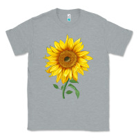 Heather Grey Bambino Sunflower Classic Tee - LillyAllenDesigns