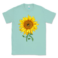 Seafoam Bambino Sunflower Classic Tee - LillyAllenDesigns
