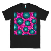 Black floral pink leopard seamless pattern Classic Tee - BundleAndBundleShop