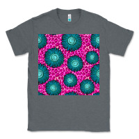 Charcoal Heather floral pink leopard seamless pattern Classic Tee - BundleAndBundleShop
