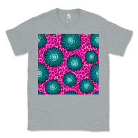 Heather Grey floral pink leopard seamless pattern Classic Tee - BundleAndBundleShop