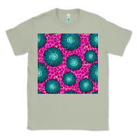 Matcha floral pink leopard seamless pattern Classic Tee - BundleAndBundleShop