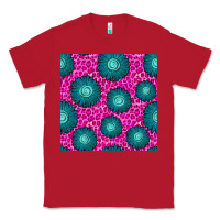 Red floral pink leopard seamless pattern Classic Tee - BundleAndBundleShop